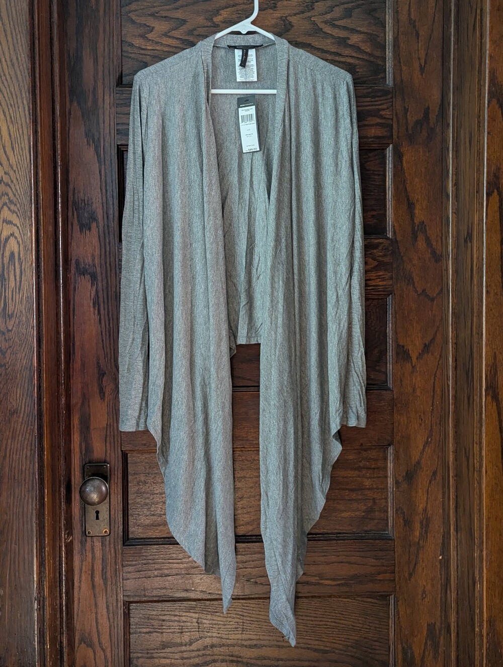 ✨NEW✨ BCBG MaxAzria Grey Open Wrap Cardigan - Women's Large